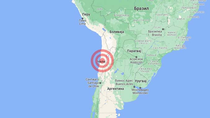 Tërmet me magnitudë 5.5 në brigjet e Antofagasta, Kili