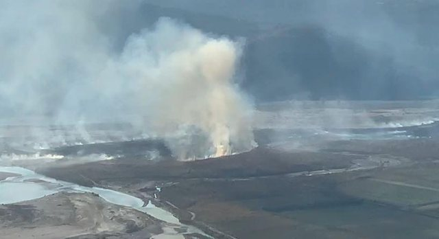 Zjarri përfshin luginën e Vjosës, flakët përhapen me shpejtësi