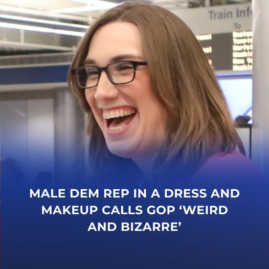 Male Dem Rep in a Dress and Makeup Calls GOP ‘Weird and Bizarre’