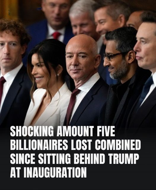 Five Millionaires Have Lost A Startling Sum Since Supporting Trump During His Inauguration